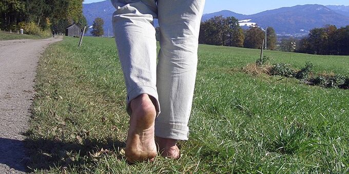 Andar descalço para aumentar a potência